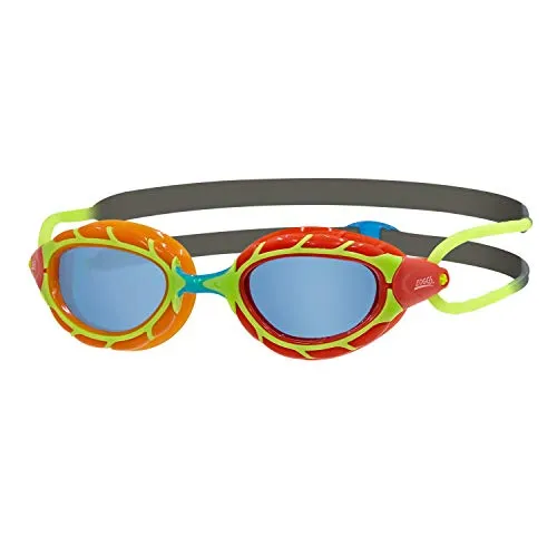 Zoggs Predator Junior Schwimmbrille - Unisex Kinder Schwimmbrille mit getönten Gläsern für optimalen UV-Schutz und klare Sicht unter Wasser.