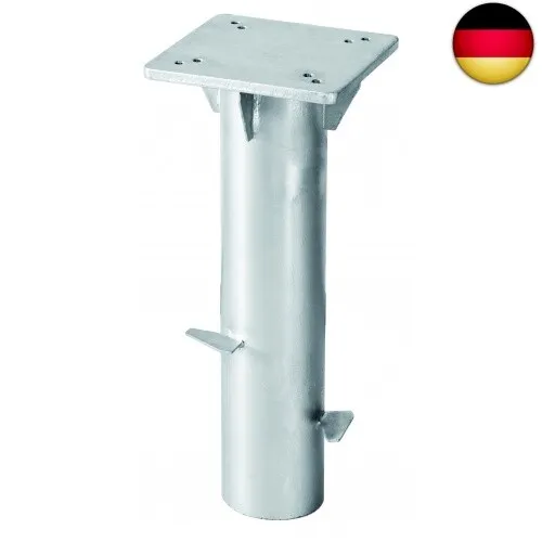 Universal-Bodenplatte zum Einbetonieren 16 x 16 cm verzinkt