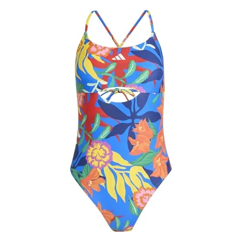 ADIDAS Damen Badeanzug MEXICANA FLORALS - Stylischer Badeanzug mit floralen Mustern, der dank schnelltrocknendem Infinitex-Material langlebig ist. Ideal für Pool und Strand, bietet er Flexibilität und Komfort für jede Bewegung.