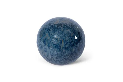 Frostfeste Keramik-Dekokugeln 28cm in blau von Teramico
