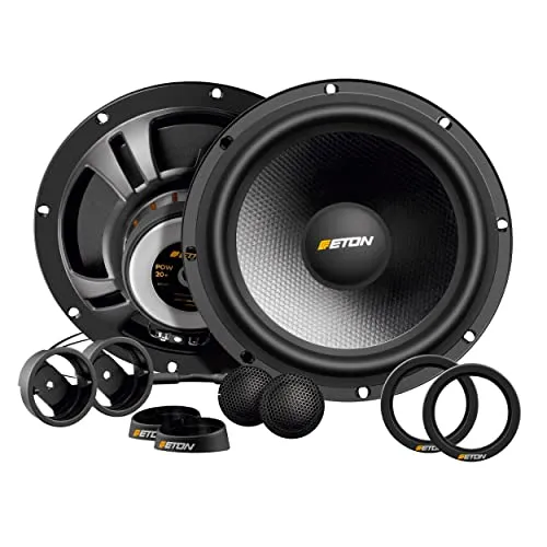 ETON POW 20+ 2-Wege Komponenten System - 20 cm Auto Lautsprecher Made in Germany, 120 Watt Leistung und beeindruckende Hochtonperformance für präzisen Klang
