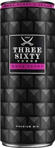 Dosen Three Sixty Vodka Dark Berry 0,33 L