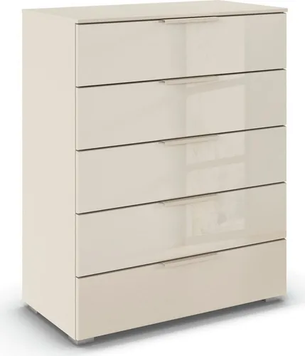 RAUCH Highboard Sideboard Kommode MONTCLAR, Beige Hochglanz mit Glas