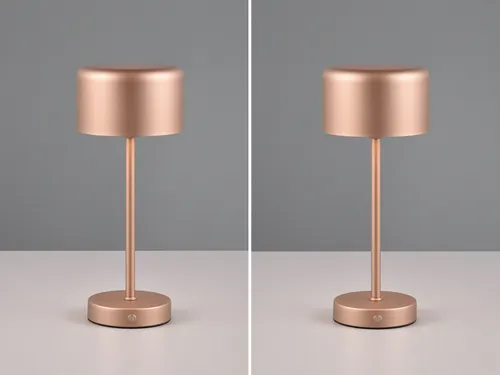 Kabellose LED Akku Tischleuchte 2er SET, 30cm in Coffee matt - Klassische Tischleuchten, perfekt für jeden Raum ohne Stromanschluss. Flexibel einsetzbar, dimmbar und mit bis zu 12 Stunden Leuchtdauer bei niedrigster Dimmstufe.