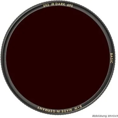 B+W IR-Dunkelrot 695 (092) 49 mm BASIC