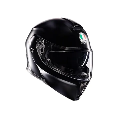 AGV Streetmodular Mono Klapphelm - Matt-Schwarz - S - Motorradhelm mit extremem Sicherheitsdesign, modularem Klappmechanismus und 190° Sichtfeld für maximale Kontrolle und Komfort auf der Straße.