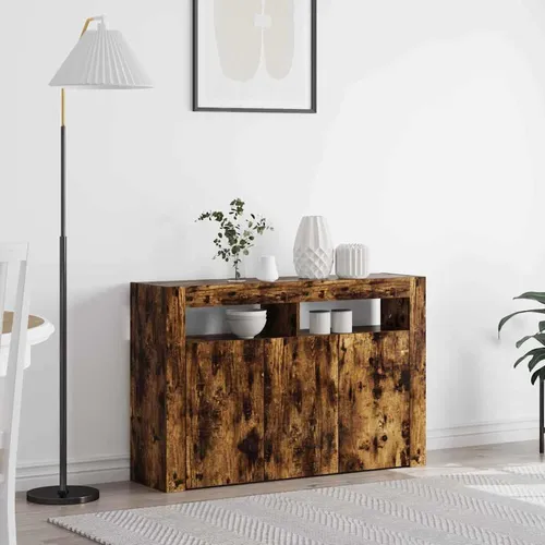vidaXL Sideboard Räuchereiche 116 x 30 x 75 cm