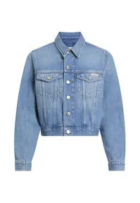 Damen Jeansjacke CROPPED 90S DENIM TRUCKER XS von Calvin Klein