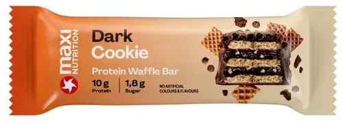 MaxiNutrition Protein Waffle Bar, 1 x 39 g Riegel, Dark Cookie