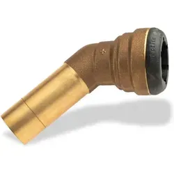 VSH Seppelfricke Steck-Winkel 45° i/a, 35 x 35 mm, Rotguss, DVGW, Steckfitting