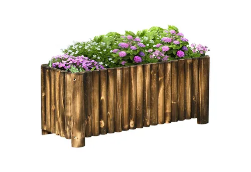 furnicato Hochbeet aus Tannenholz 100x38,5x40cm - Das furnicato Hochbeet aus robustem Tannenholz bietet optimalen Platz für Kräuter, Gemüse und Blumen. Ideal für Garten, Balkon oder Terrasse – einfach aufzubauen und stabil für gesundes Pflanzenwachstum.