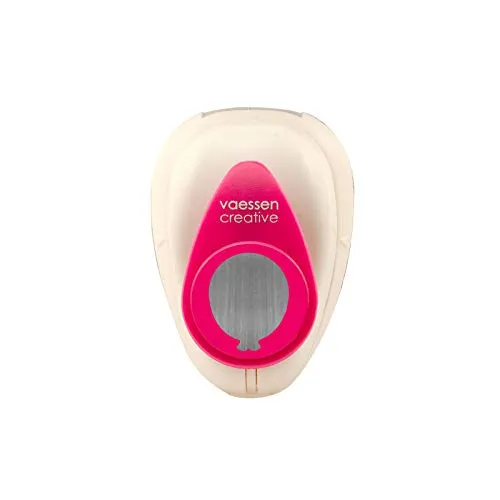 Vaessen Creative 21436-498 Motivstanzer, Small Stanzer Ballon, Ausstanzung 1,5 cm Weit, Metall, lila, 6.5 x 4.5 x 4.4 cm