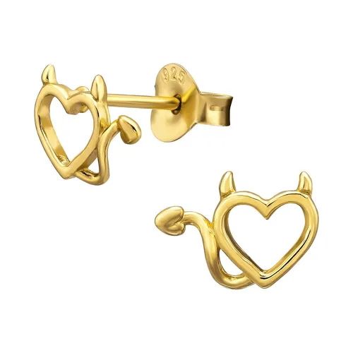 Herz Kinder Ohrringe 925 Silber für Mädchen Schmuck Geschenk