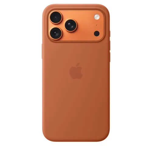 Apple Silikon Case für iPhone 17 Pro Max mit MagSafe - Terracotta - Hochwertige Apple Schutzhülle mit MagSafe-Funktion, bietet optimalen Schutz und stilvolles Design in Terracotta.