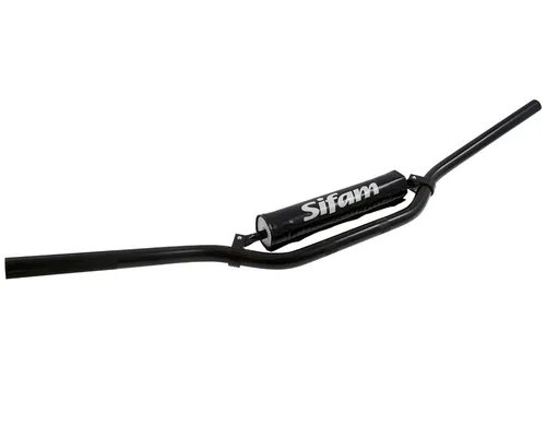 Lenker Motocross Aluminium mit Strebe und Polster schwarz - 22mm