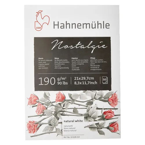 Hahnemühle Skizzenbuch Nostalgie A 4 50 Blatt 190 g (A4, Blanko) (10628210)
