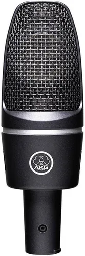 AKG C3000 Hochleistungs-Großmembran-Kondensatormikrofon - Mikrofon mit goldbesprühter Ein-Zoll-Kapsel, ideal für Studio und Bühne. Robustes Design, ultra-rauscharm und bis zu 150 dB Schalldruck, perfekt für professionelle Anwendungen.