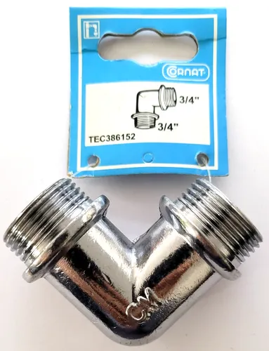 Cornat Winkel 3/4 Zoll Außengewinde chrom  TEC386152