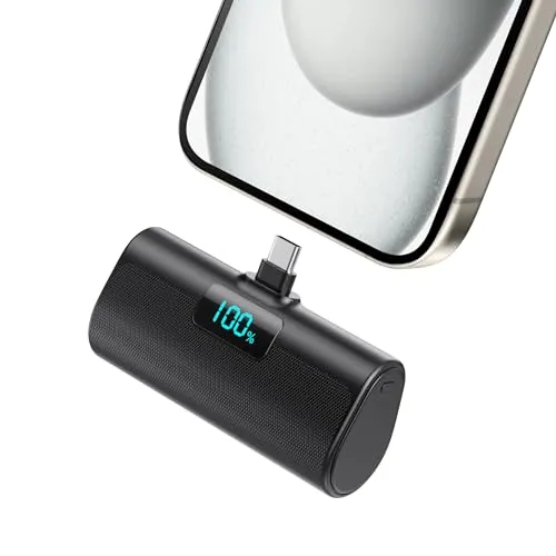 Mini Powerbank 5200mAh – Kompakte Power Bank mit LCD-Anzeige