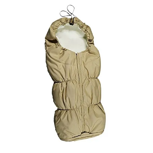 EICHHORN Kinderwagen Mumien Winterfußsack mit Teddyfutter, beige