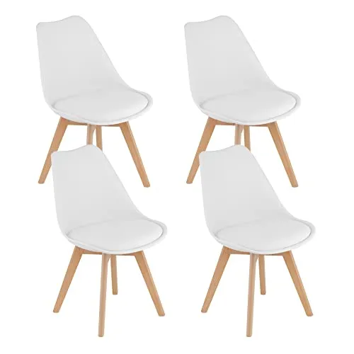 Home Collective 4er Set Esszimmerstuhl – Bequeme und stabile Wohnzimmerstühle in 11 Farben