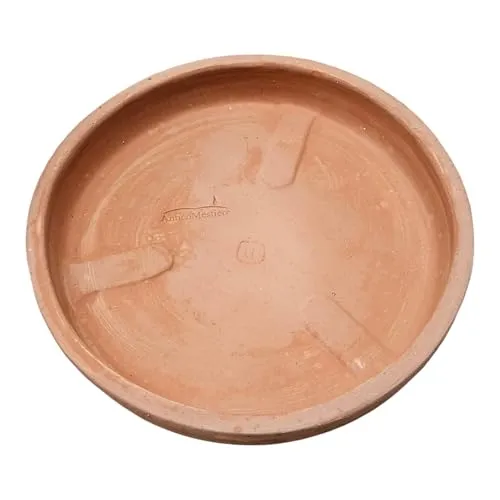 Teramico Untersetzer Teller für Pflanzgefäße Verschiedene Größen -Italienisches Terrakotta- ABSOLUT FROSTFEST Handarbeit (21cm)