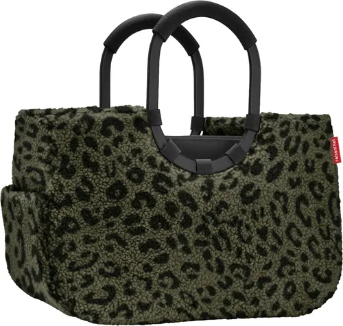 Reisenthel Loop Shopper M Einkaufstasche teddy leo olive OS5055 - Handtasche mit herausnehmbarer Innentasche und Trinkflaschenbereich, ideal für modebewusste Frauen, die Funktionalität und Stil schätzen.