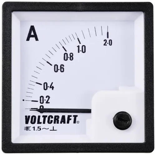 VOLTCRAFT AM-72X72/1A AM-72X72/1A Analog-Einbaumessgerät AM-72X72/1A 1A Dreheisen