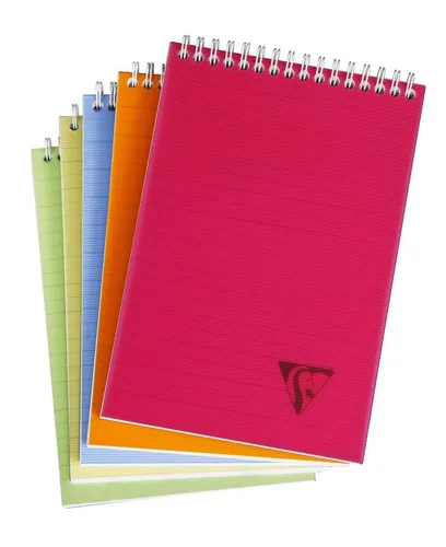 CLAIREFONTAINE Notizbuch Clairefontaine Spiralbuch Lini. mikrop A5 lin 80Bl sort
