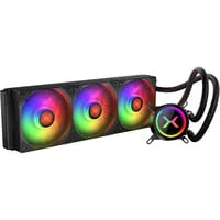 HydroX 360 ARGB Wasserkühlung - Effiziente Kühlung mit RGB-Beleuchtung - Kühlung für Sockel 1150, 1151, 1155, 1156, 1700, 1851, 2011, AM4, 1200, AM5 mit 3x 120 mm Radiator und adressierbarer RGB-Beleuchtung für ein individuelles Gaming-Setup.