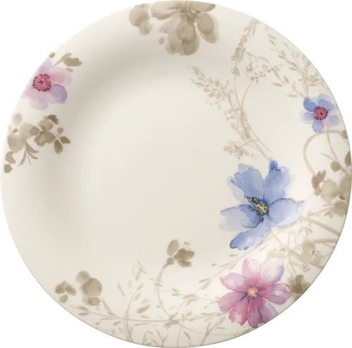 Villeroy & Boch Mariefleur Gris Gourmetteller 30 cm - Eleganter Speiseteller aus Premium Porzellan mit verspieltem Blumendekor, ideal für besondere Genussmomente und auch für die Gastronomie geeignet.