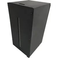 Produktbild Pelletbox mit Rollen und Tankdeckel, schwarz beschichtet