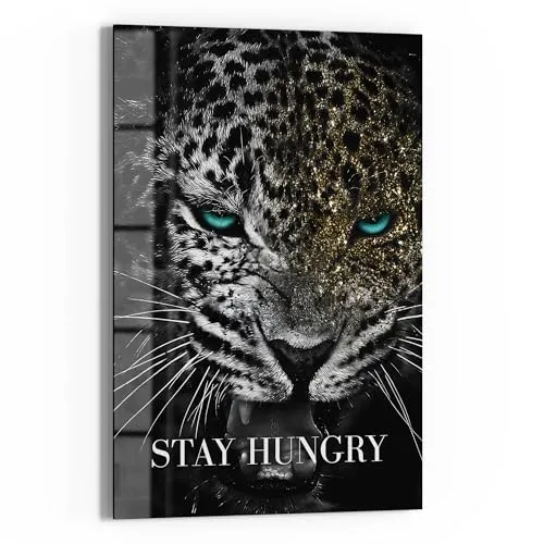 DEQOART Glas-Magnettafel | 40x60 cm cm groß | Motiv Drang nach Erfolg | Memo-Board aus Glas | Magnetboard inkl. Magnete, Stift & Tuch für Küche & Büro | Tafel magnetisch & beschreibbar