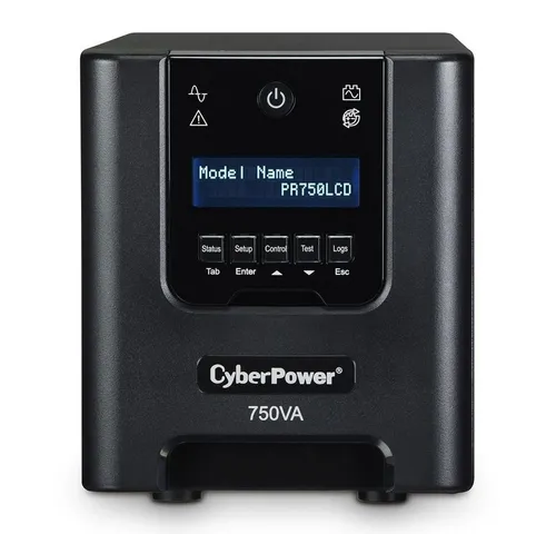 CYBERPOWER SYSTEMS USV-Anlage 750VA PR750ELCDN 675W USB - USV-Anlagen mit LCD-Display, schützt Ihre Geräte vor Stromausfällen und Überspannungen, ideal für PCs und Netzwerke.