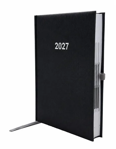 ADINA Buchkalender Chefplaner A5 anthrazit-metallic 1 Tag 1 Seite 2027