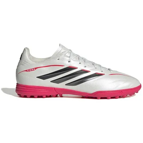 Adidas Copa Pure IV League TF Kinder - Weiß - Der Adidas Copa Pure IV League Fußballschuh für Kunstrasen bietet jungen Spielern bequemen Tragekomfort und ausgezeichnete Ballkontrolle. Die Gummiaußensohle sorgt für optimale Traktion auf synthetischen Belägen.