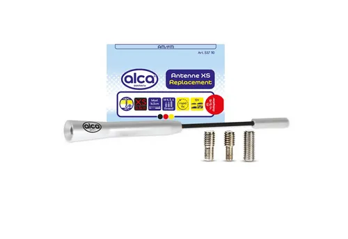 alca Dachantenne Auto kurz 16,5cm Universal AM/FM/DAB+ alu-schwarz M4 M5 M6 Autoradio-Ersatzantennenstab