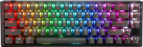 Ducky One 3 Aura Black SF Gaming Tastatur - Tastaturen mit RGB LED-Beleuchtung und MX-Red Schaltern für präzises Gaming und stilvolles Design.