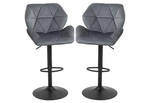 furnicato Barhocker 2er Set, Gepolstert Barstuhl mit Metallgestell, Le (1 St)