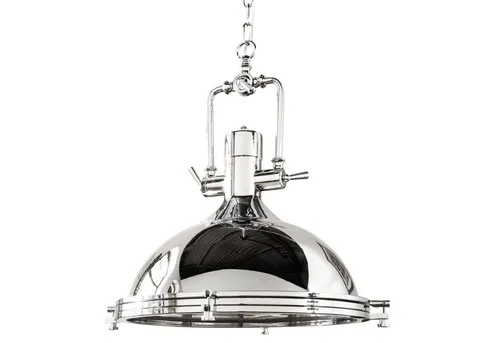 riess-ambiente Hängeleuchte INDUSTRIAL 45cm silber - Hängeleuchten im Industrial-Stil, verleiht Wohnräumen Individualität und einen hohen Stylefaktor. Ideal für Wohnzimmer, Esszimmer und kreative Räume.