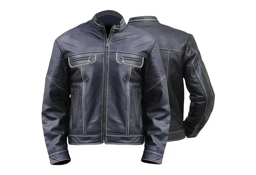 German Wear Lederjacke Trend 508J Lederjacke Jacke aus Lammnappa Leder Schwarz