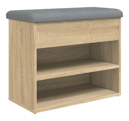 Schuhbank Schuhregal Sitzbank Schuhschrank Sonoma-Eiche von vidaXL