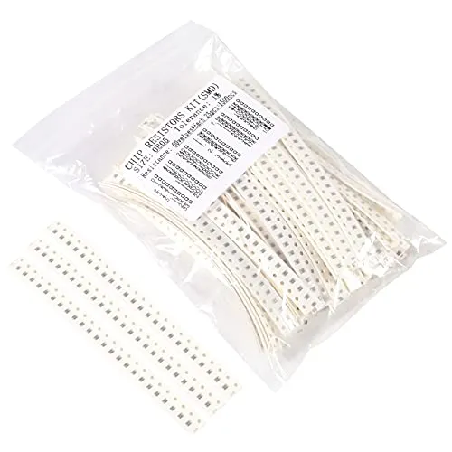 1500PCS 0805 SMD-Widerstands-Kit 0 Ohm-10M Ohm 1/8W 1% Toleranz Chipwiderstände, 60 Werte jeweils 25PCS