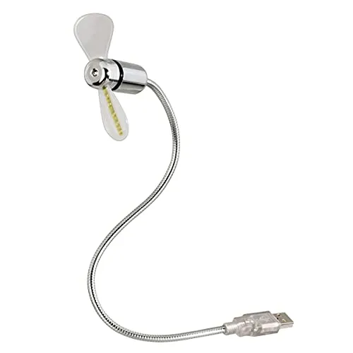 Produktbild HAMA USB-Ventilator mit Temperaturanzeige, Silber