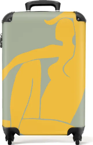 NoBoringSuitcases.com® Koffer Handgepäck Trolley Rollkoffer Kleine Reisekoffer mit 4 Rollen