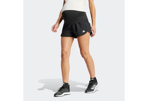 adidas Performance PACER MATERNITY Trainingsshorts für Schwangere - Bequeme Shorts für schwangere Frauen, ideal für Sommer-Workouts mit feuchtigkeitsabsorbierender AEROREADY Technologie und aus 70 % recycelten Materialien.
