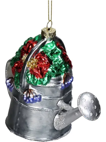 Kersten Christbaumkugel ''Watering Can'' in Silber - (H)11 cm, Silber-, Damen