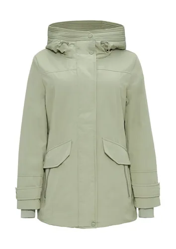 Sportive Jacke mit Leichter Wattierung und Logo-Tape in Helles Olivgrün - Funktionsjacke im Regular Fit mit hochwertiger Wattierung, fixierter Kapuze und praktischen Innentaschen für optimalen Tragekomfort.