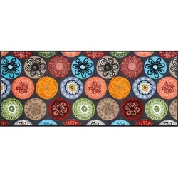 Wash + Dry Fußmatte Coralis 60x140 cm - Waschbar und Rutschfest - Fußmatte für innen und außen, aus robustem Nylonflor und 100% Nitrilgummi, bis 60 Grad waschbar, ideal für Allergiker und Tierbesitzer.