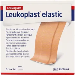 LEUKOPLAST Elastic Pflaster 6 cmx5 m Rolle